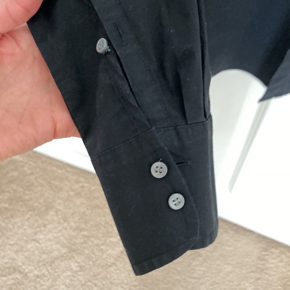 Black button down long sleeve J.Crew number 365 four tall - Picture 3 of 4